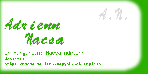 adrienn nacsa business card